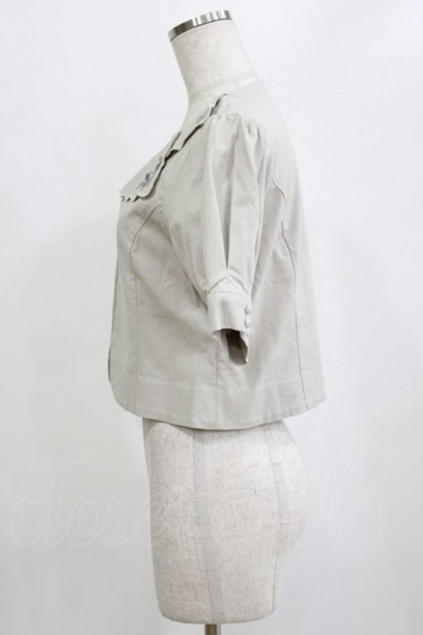 画像2: an another angelus / ハンカチ刺繍開衿ジャケット Free L/GRAY H-26-02-12-045-CA-JA-NS-ZH (2)