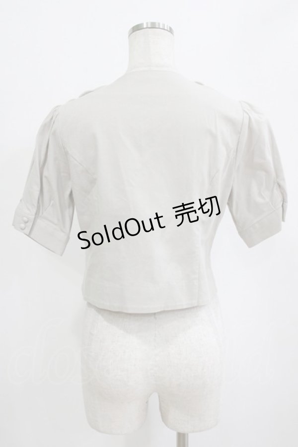 画像3: an another angelus / ハンカチ刺繍開衿ジャケット Free L/GRAY H-26-02-12-045-CA-JA-NS-ZH (3)