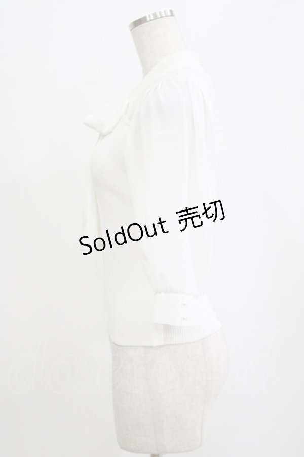 画像2: evelyn / ボウタイトップス Free オフ H-26-02-12-046-LO-TO-NS-ZH (2)