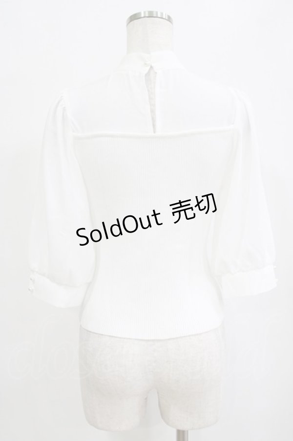 画像3: evelyn / ボウタイトップス Free オフ H-26-02-12-046-LO-TO-NS-ZH (3)