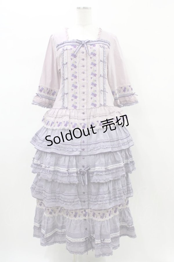 画像1: PINK HOUSE / バイオレットレース使いワンピース Free パープル H-26-02-12-1042-LO-OP-NS-ZH (1)