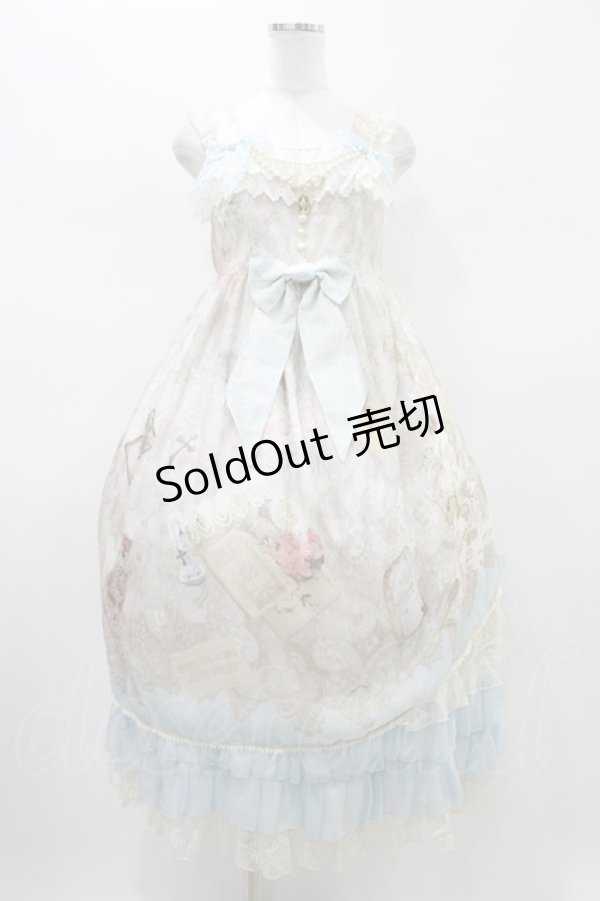 画像1: BABY,THE STARS SHINE BRIGHT / Ave Maria~天のきさきとMadonna lily~柄Lourderジャンパースカート Free サックス H-26-02-12-1045-BA-OP-NS-ZH (1)
