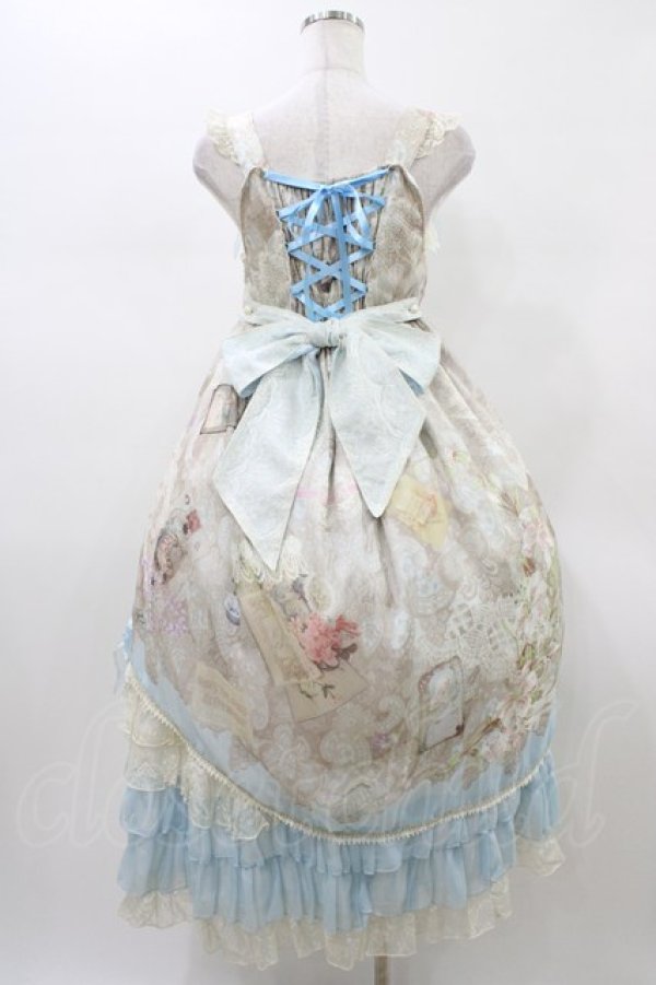 画像2: BABY,THE STARS SHINE BRIGHT / Ave Maria~天のきさきとMadonna lily~柄Lourderジャンパースカート Free サックス H-26-02-12-1045-BA-OP-NS-ZH (2)