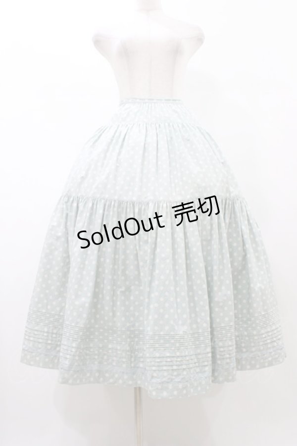 画像1: PINK HOUSE / ドットスカート Free ブルー H-26-02-12-1052-LO-SK-NS-ZH (1)