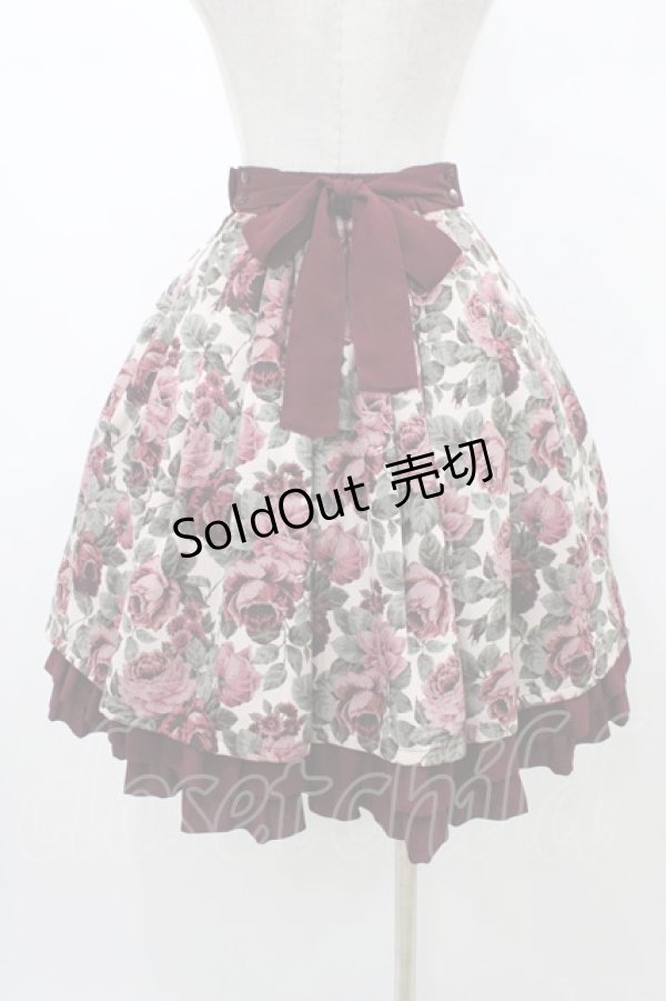 画像2: Innocent World / マロニカローズスカート M ボルドー/55cm H-26-02-12-1053-IW-SK-NS-ZH (2)