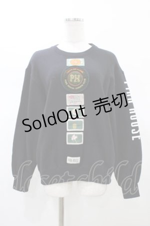 画像: PINK HOUSE / ロゴワッペントレーナー Free ブラック H-26-02-12-1054-LO-TO-NS-ZH