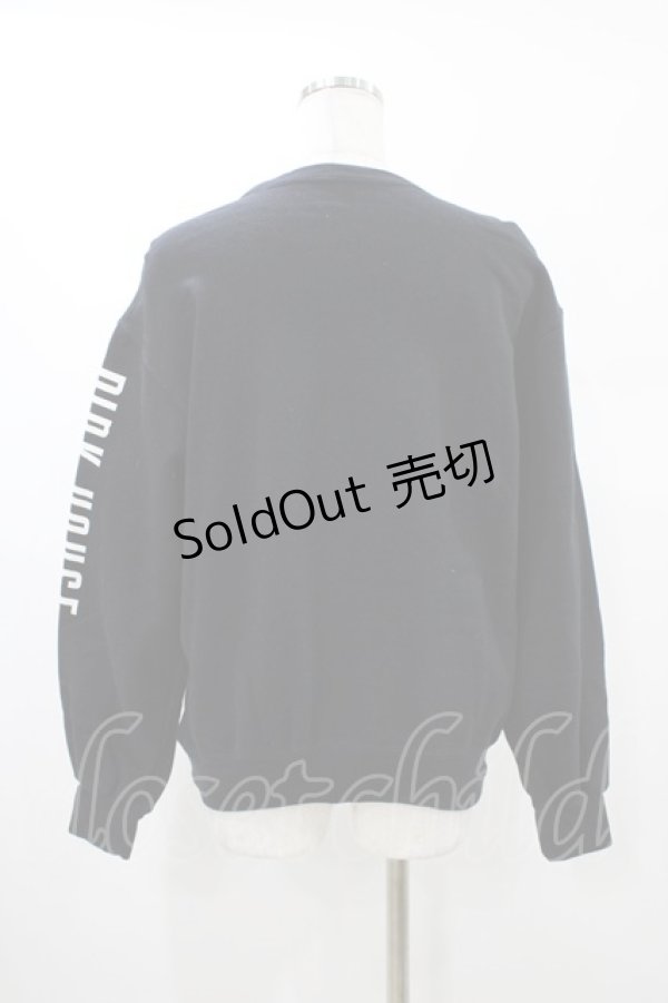 画像2: PINK HOUSE / ロゴワッペントレーナー Free ブラック H-26-02-12-1054-LO-TO-NS-ZH (2)