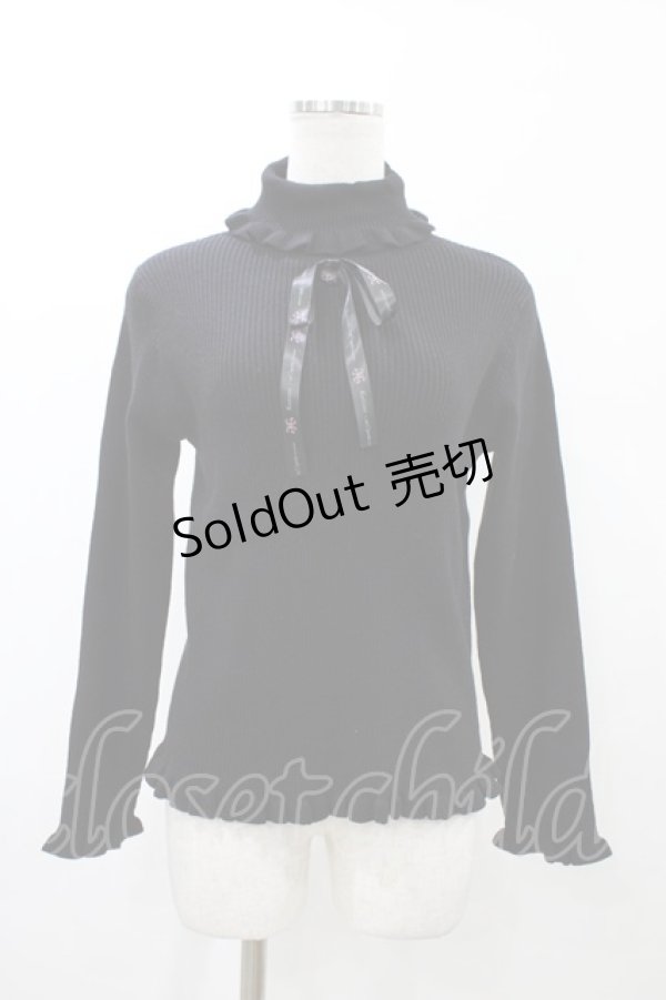 画像1: m petit by misako / サンリオキャラクターズコラボ クロミ ニットプルオーバー M ブラック H-26-02-12-1055-LO-TO-NS-ZH (1)