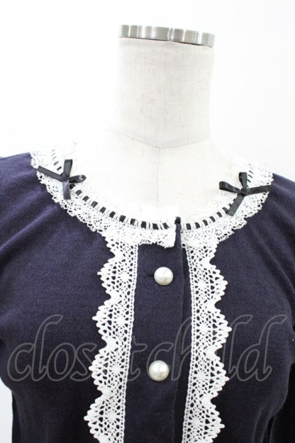 画像3: marcHenTica / メラニーカーディガン Free ネイビー H-26-02-12-1056-LO-TO-NS-ZH (3)