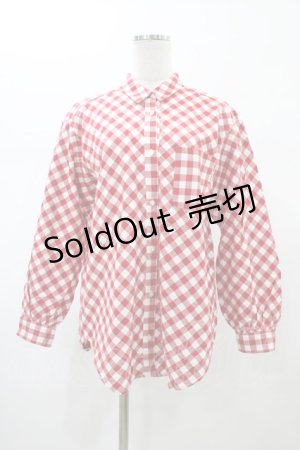 画像: PINK HOUSE / チェックシャツ Free レッド H-26-02-12-1058-LO-BL-NS-ZH