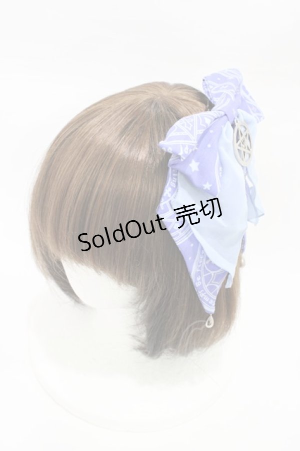 画像1: metamorphose / Magical moon light リボンバレッタ  スノーサファイア H-26-02-12-1008-ME-AC-NS-ZH (1)