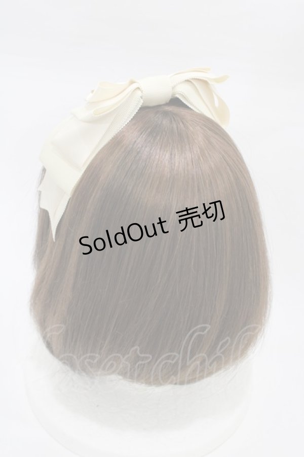 画像2: Innocent World / ダブルリボンアニバーサリーカチューシャ  生成り H-26-02-12-1013-IW-AC-NS-ZH (2)