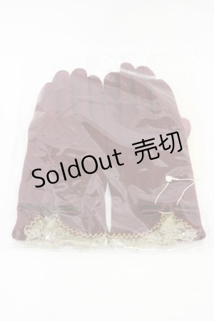 画像: Victorian maiden / ヴィクトリアンレーシーグローブ  ボルドー H-26-02-12-1014-CL-ZA-NS-ZH