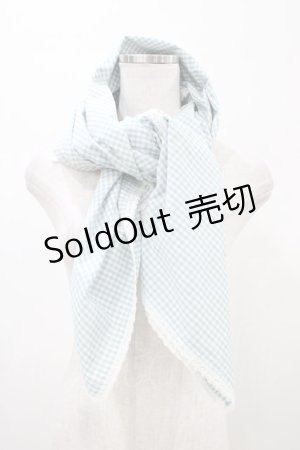 画像: PINK HOUSE / ギンガムチェックストール  サックス H-26-02-12-1019-LO-ZA-NS-ZH