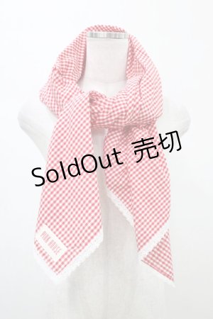 画像: PINK HOUSE / ギンガムチェックストール  レッド H-26-02-12-1020-LO-ZA-NS-ZH