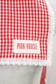 画像2: PINK HOUSE / ギンガムチェックストール  レッド H-26-02-12-1020-LO-ZA-NS-ZH (2)