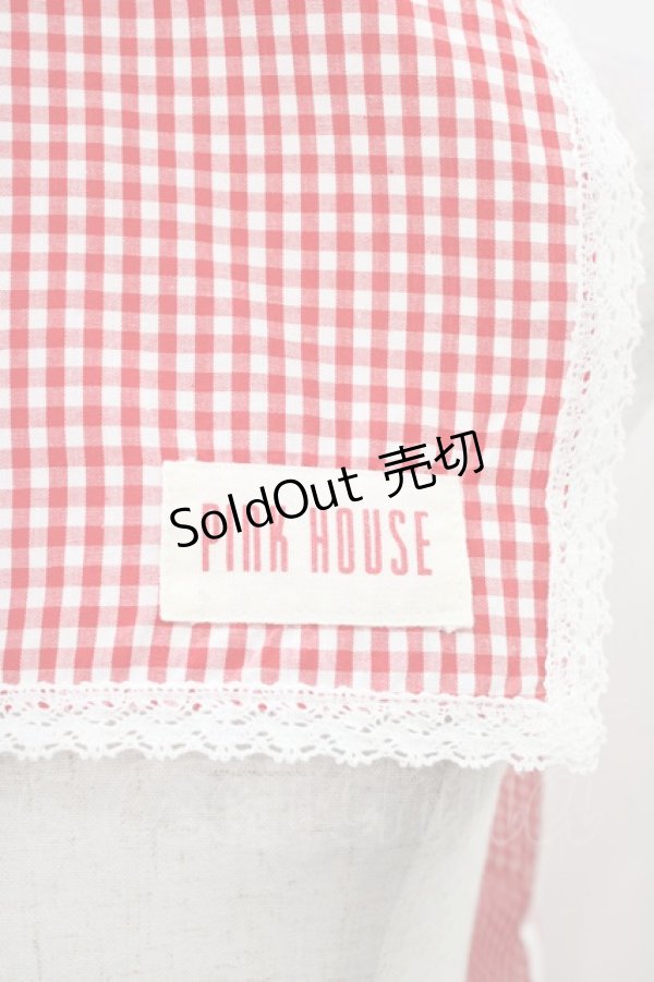 画像2: PINK HOUSE / ギンガムチェックストール  レッド H-26-02-12-1020-LO-ZA-NS-ZH (2)