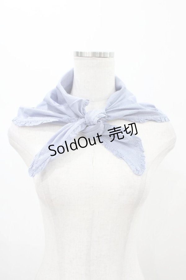 画像1: PINK HOUSE / キューピー柄三角スカーフ  ブルー H-26-02-12-1021-LO-ZA-NS-ZH (1)