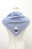 画像2: PINK HOUSE / キューピー柄三角スカーフ  ブルー H-26-02-12-1021-LO-ZA-NS-ZH (2)