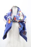 画像1: PINK HOUSE / パッチワーク花柄ストール  ブルー H-26-02-12-1023-LO-ZA-NS-ZH (1)