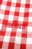 画像2: PINK HOUSE / ギンガムチェックストール  レッド H-26-02-12-1026-LO-ZA-NS-ZH (2)