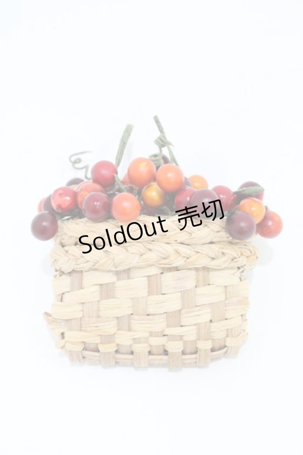 画像1: PINK HOUSE / チェリーバスケットコサージュ  ナチュラル H-26-02-12-1027-LO-AC-NS-ZH (1)