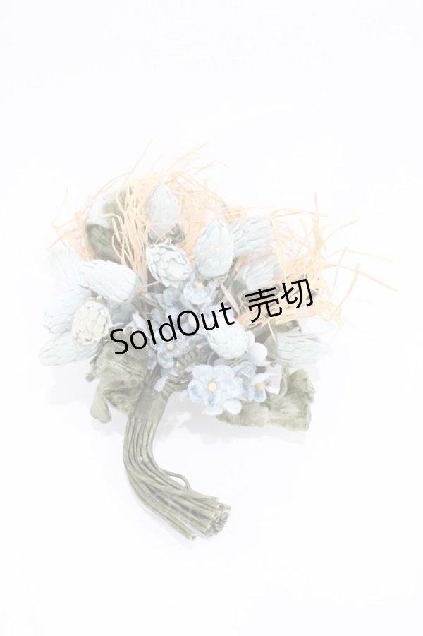 画像1: PINK HOUSE / ブーケコサージュ  ブルー H-26-02-12-1028-LO-AC-NS-ZH (1)