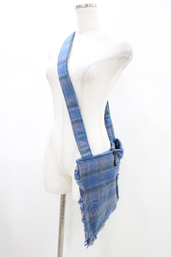 画像2: PINK HOUSE / チェックショルダーバッグ  ブルー H-26-02-12-1033-LO-BG-NS-ZH (2)