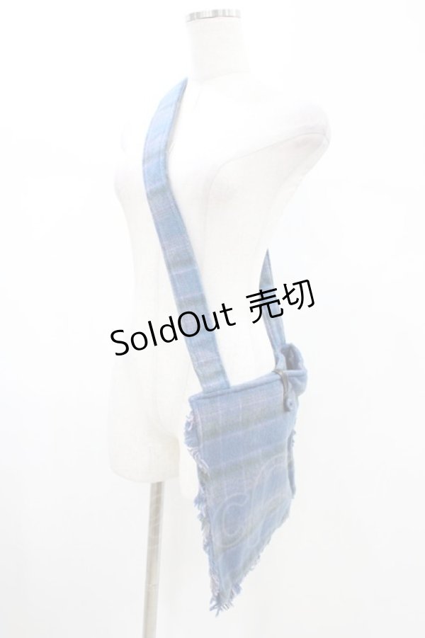 画像2: PINK HOUSE / チェックショルダーバッグ  ブルー H-26-02-12-1033-LO-BG-NS-ZH (2)