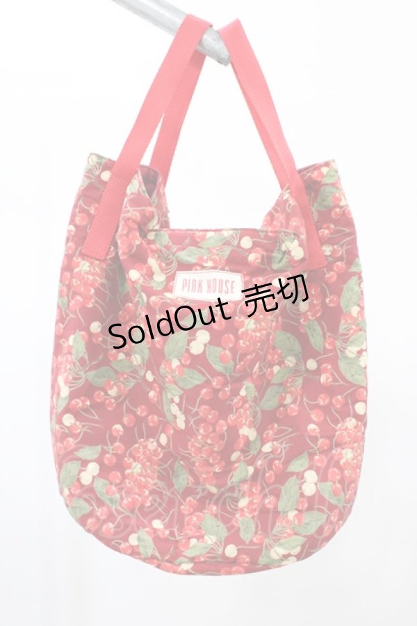 画像1: PINK HOUSE / チェリー柄バッグ  レッド H-26-02-12-1034-LO-BG-NS-ZH (1)