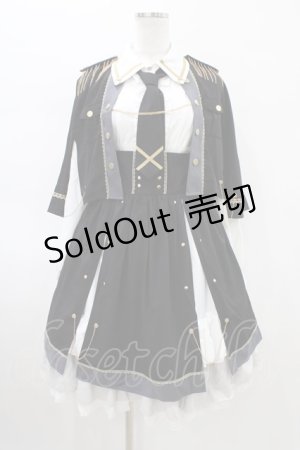 画像: Seven Baby Lolita（海外ロリータブランド） / 少女指揮官セット M ブラック H-26-02-12-1035-0-OP-NS-ZH