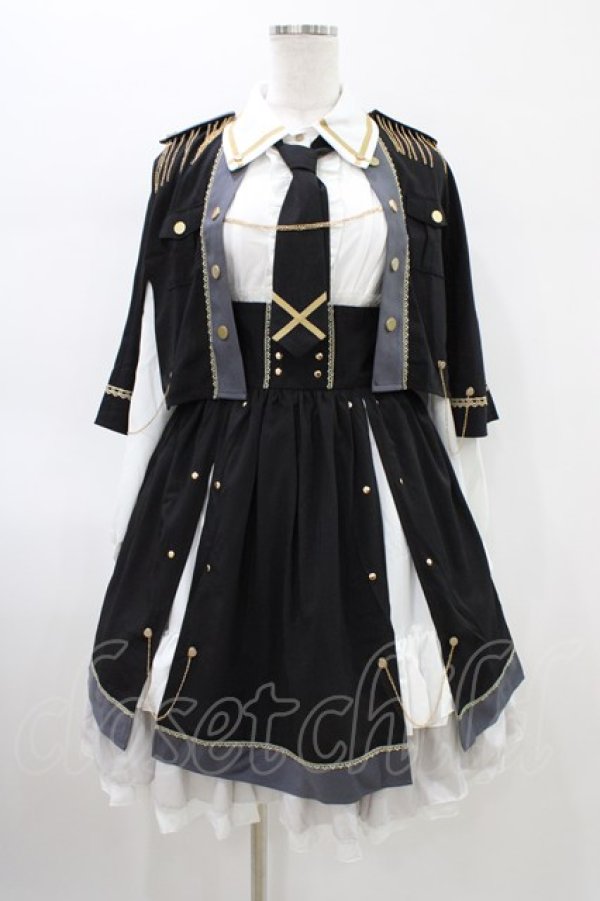 画像1: Seven Baby Lolita（海外ロリータブランド） / 少女指揮官セット M ブラック H-26-02-12-1035-0-OP-NS-ZH (1)