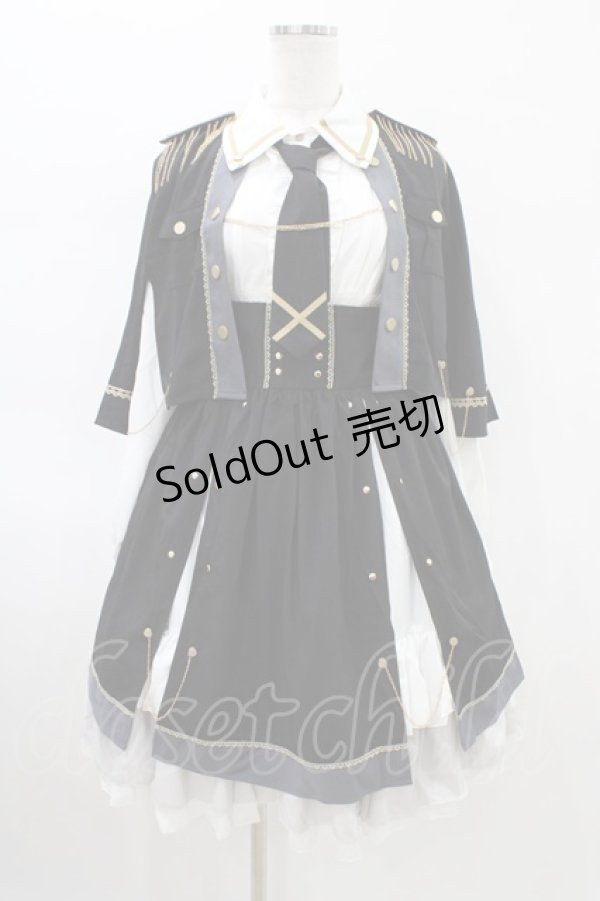 画像1: Seven Baby Lolita（海外ロリータブランド） / 少女指揮官セット M ブラック H-26-02-12-1035-0-OP-NS-ZH (1)