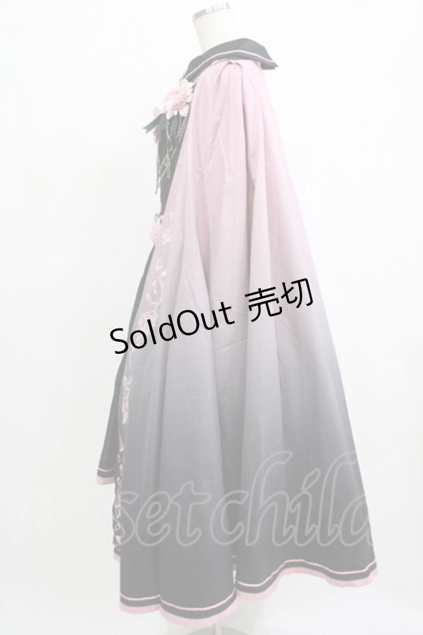 画像2: 春 （海外ロリータブランド） / 譚英戦姫ワンピースセット L ブラック/ピンク H-26-02-12-001-GO-OP-NS-ZH (2)