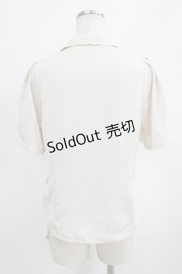 画像3: an another angelus / ローズ絵画タッチ刺繍衿ブラウス Free IVORY×PK H-26-02-12-049-CA-BL-NS-ZH (3)