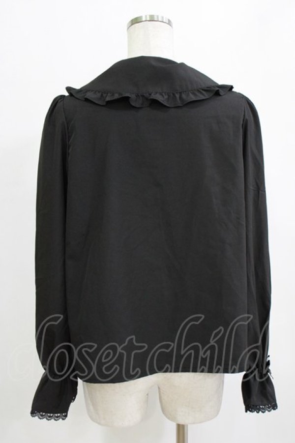 画像3: m petit by misako / AM マルエリフリルブラウス M ブラック H-26-02-12-050-LO-BL-NS-ZH (3)