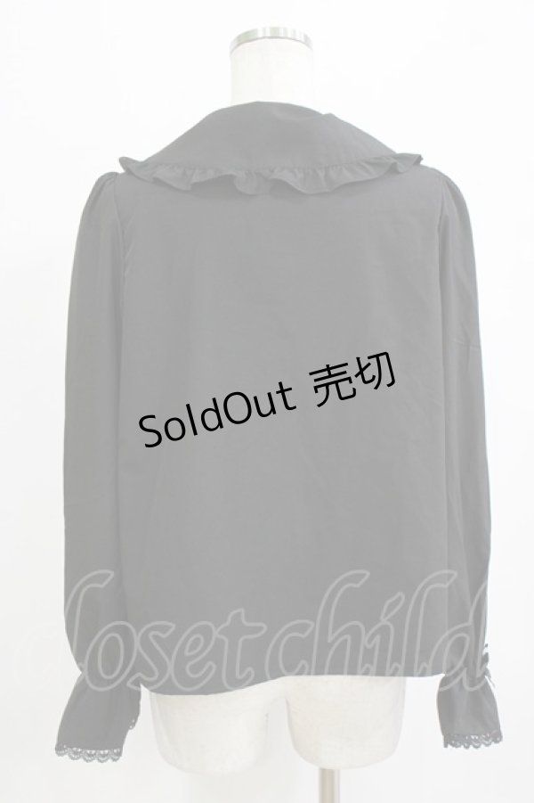 画像3: m petit by misako / AM マルエリフリルブラウス M ブラック H-26-02-12-050-LO-BL-NS-ZH (3)