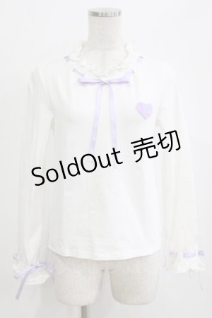 画像: To Alice / はしごリボントップス S オフ/ラベンダー H-26-02-12-055-LO-TO-NS-ZH