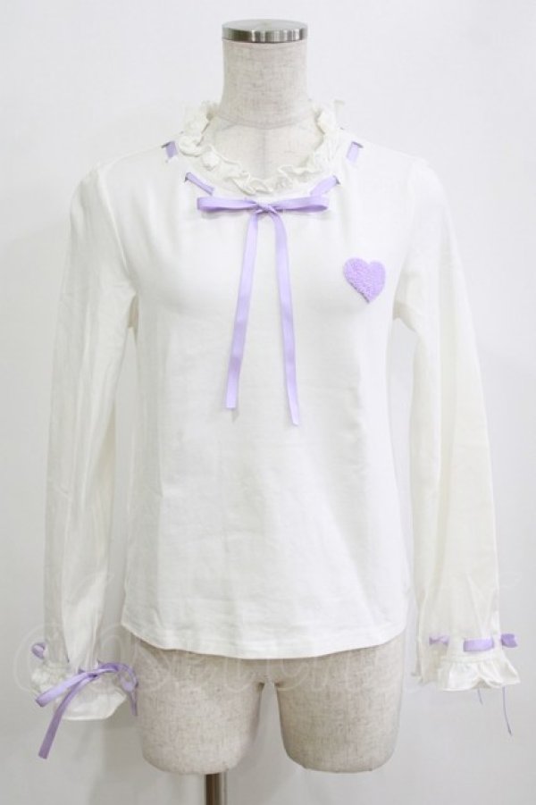 画像1: To Alice / はしごリボントップス S オフ/ラベンダー H-26-02-12-055-LO-TO-NS-ZH (1)