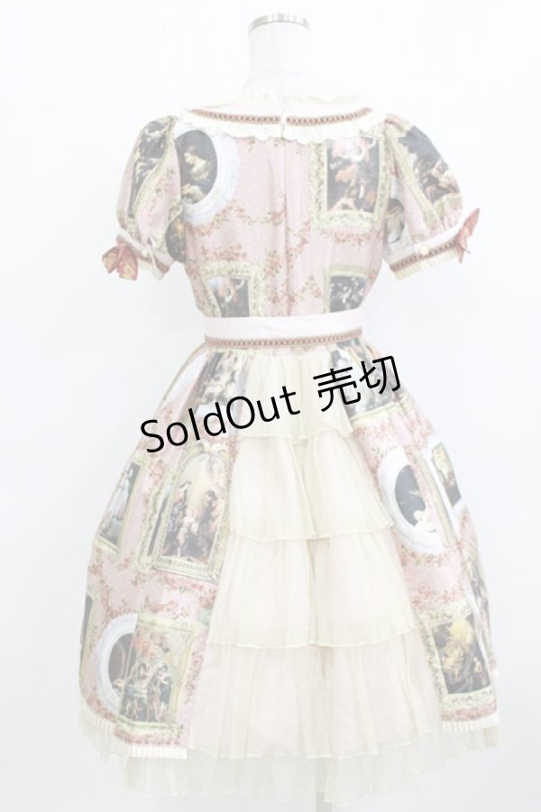 画像3: BABY,THE STARS SHINE BRIGHT / バロックを探して〜天使が祝福する至福の美術館巡り〜柄ワンピース Free ラファエル（ピンク） H-26-02-12-004-BA-OP-NS-ZH (3)