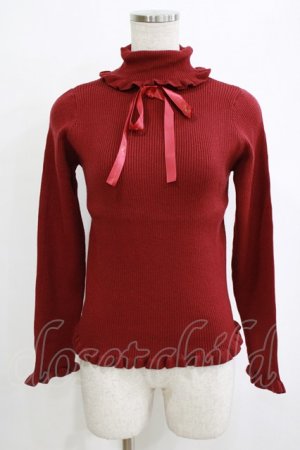 画像: m petit by misako / サンリオキャラクターズコラボ キティ ニットプルオーバー M レッド H-26-02-12-056-LO-TO-NS-ZH