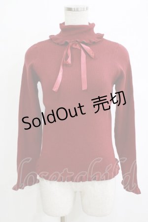 画像: m petit by misako / サンリオキャラクターズコラボ キティ ニットプルオーバー M レッド H-26-02-12-056-LO-TO-NS-ZH