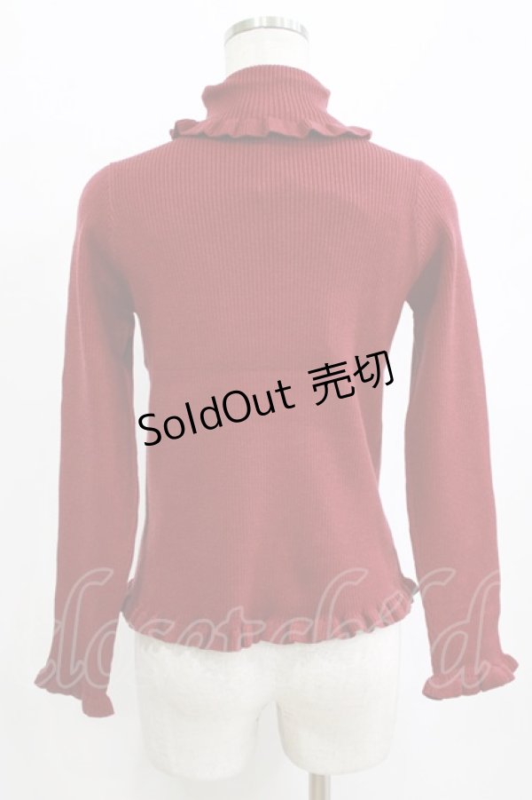 画像3: m petit by misako / サンリオキャラクターズコラボ キティ ニットプルオーバー M レッド H-26-02-12-056-LO-TO-NS-ZH (3)