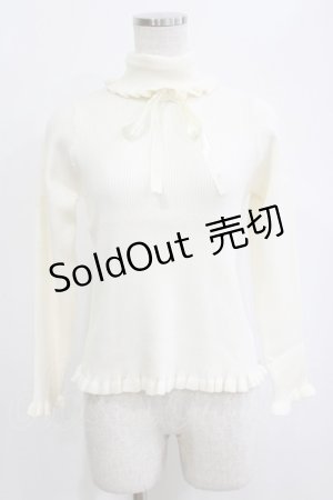 画像: m petit by misako / サンリオキャラクターズコラボ シナモロール ニットプルオーバー M オフ H-26-02-12-057-LO-TO-NS-ZH