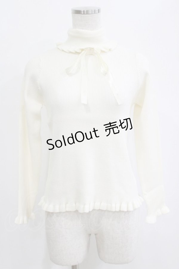 画像1: m petit by misako / サンリオキャラクターズコラボ シナモロール ニットプルオーバー M オフ H-26-02-12-057-LO-TO-NS-ZH (1)