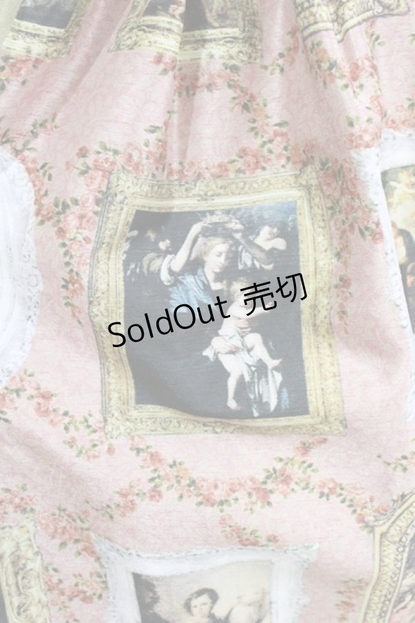 画像4: BABY,THE STARS SHINE BRIGHT / バロックを探して〜天使が祝福する至福の美術館巡り〜柄ワンピース Free ラファエル（ピンク） H-26-02-12-004-BA-OP-NS-ZH (4)