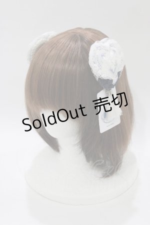 画像: Hoshibako Works / 青華磁 お団子クリップ式コサージュ  ブルー H-26-02-12-061-LO-AC-NS-ZH