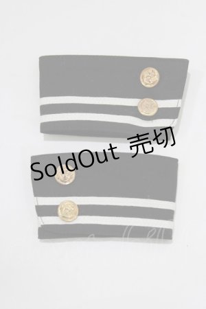 画像: metamorphose / セーラーカフス  ブラック H-26-02-12-062-ME-ZA-NS-ZH