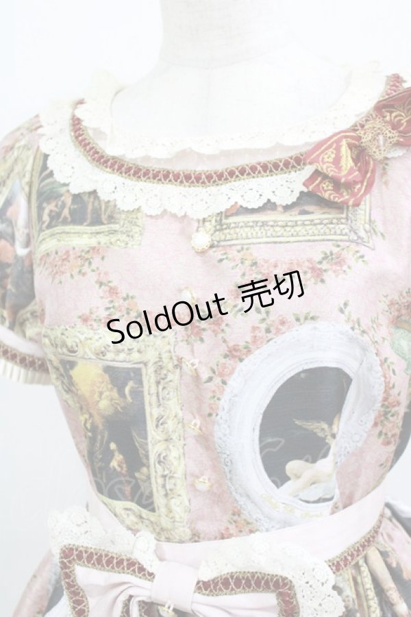 画像5: BABY,THE STARS SHINE BRIGHT / バロックを探して〜天使が祝福する至福の美術館巡り〜柄ワンピース Free ラファエル（ピンク） H-26-02-12-004-BA-OP-NS-ZH (5)