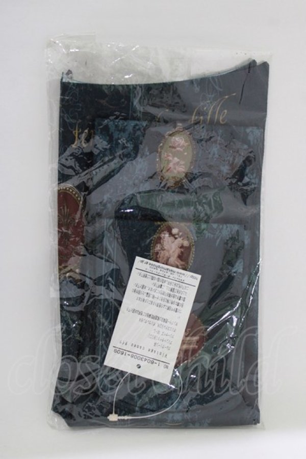 画像1: metamorphose / Vintage cameoタイツ  アンティークブルー H-26-02-12-067-ME-ZA-NS-ZH (1)